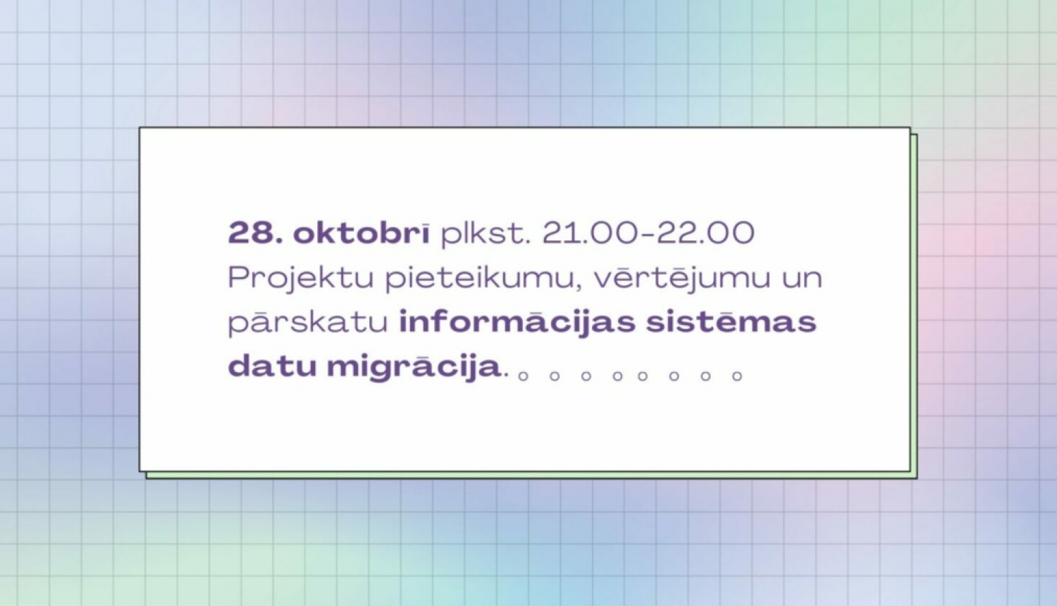 Notiks informācijas sistēmas datu migrācija